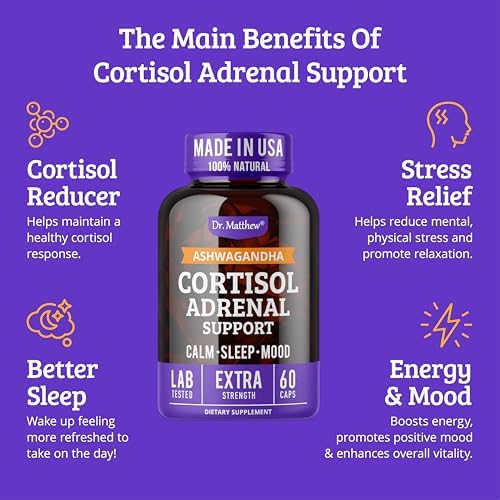 Reductor de Cortisol Dr. Matthew para Pérdida de Peso. Limpieza y Bloqueo de Cortisol para Grasa Abdominal. Cóctel Detox con Ashwagandha, Rhodiola y - imagen 8
