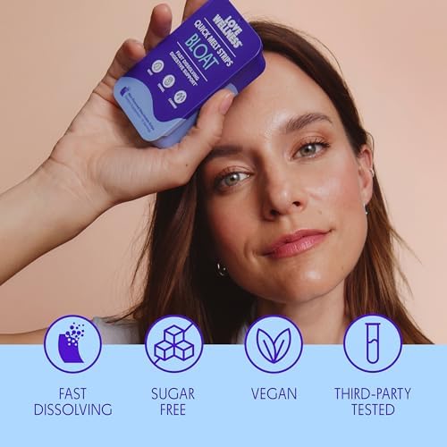Love Wellness Bloat* Tiras Rápidas para Disolver - Soporte Digestivo con Menta, Hinojo y Comino - Alivio para la Distensión Abdominal* - Veganas y - imagen 5