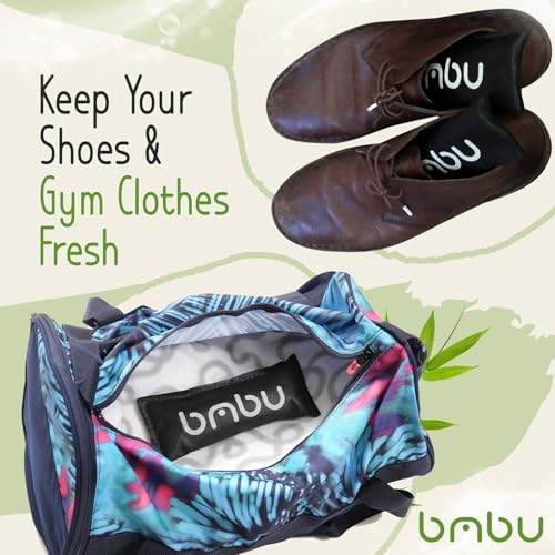 Desodorantes para Zapatos bmbu de Carbón - Bolsas Mini de Bambú Natural Activado para Eliminar Olores en Tenis, Bolsa de Gimnasio, Cajones, Closet, - imagen 4