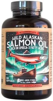 Suplemento de Aceite de Pescado de Salmón Salvaje de Alaska Omega 3 para Humanos | EPA y DHA | Kwee-Jack Fish Co. | 120 Softgels 1000mg - imagen 1