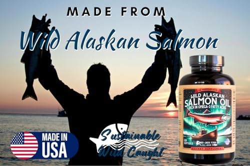 Suplemento de Aceite de Pescado de Salmón Salvaje de Alaska Omega 3 para Humanos | EPA y DHA | Kwee-Jack Fish Co. | 120 Softgels 1000mg - imagen 3