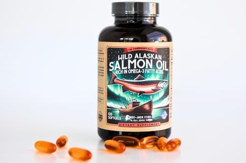 Suplemento de Aceite de Pescado de Salmón Salvaje de Alaska Omega 3 para Humanos | EPA y DHA | Kwee-Jack Fish Co. | 120 Softgels 1000mg - imagen 5