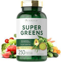 Cápsulas Carlyle Super Greens | 250 Contenido | Mezcla de 13 Verduras y Verduras Más 17 Frutas | Suplemento Sin OGM y Sin Gluten - imagen 1