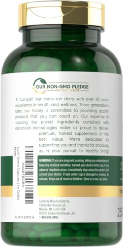 Cápsulas Carlyle Super Greens | 250 Contenido | Mezcla de 13 Verduras y Verduras Más 17 Frutas | Suplemento Sin OGM y Sin Gluten - imagen 3