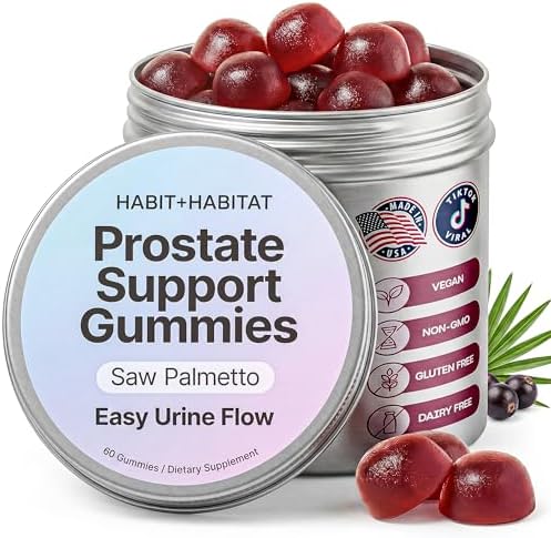 Gomitas Habit + Habitat para la Salud Prostática con Saw Palmetto y Licopeno - Suplementos Veganos, Sin Gluten, 60 Gomitas, Suministro para 30 Días - imagen 1