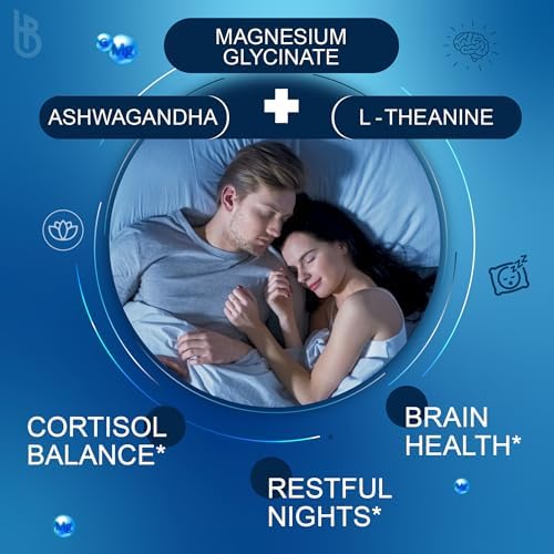 Suplemento Herbpy 6 en 1 para un Día y Noche Tranquilos - Magnesio Glicinato, L-teanina, Ashwagandha, Vitamina D3, B6 y Cúrcuma - 120 Cápsulas para - imagen 3