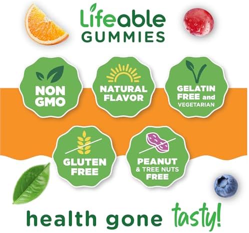 Gomitas de Vitamina E Lifeable | 400 IU | Suplementos de Vitamina E para Piel, Ojos y Sistema Inmunológico | 90 Gomitas para Adultos - imagen 4
