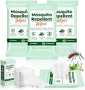 Toallitas Repelentes de Mosquitos, 40 Piezas, con Citronela Natural, Sin DEET, Tamaño Viaje, Paquetes Re sellables de 10 Toallitas para Camping, - imagen 1