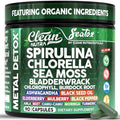Cápsulas Veganas de Spirulina y Clorela Orgánicas Sea Tox - Limpieza Natural y Nutrición con Musgo Marino, Algas, Clorofila y Más - 90 Cápsulas de - imagen 1