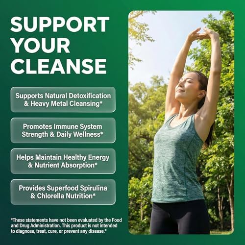 Cápsulas Veganas de Spirulina y Clorela Orgánicas Sea Tox - Limpieza Natural y Nutrición con Musgo Marino, Algas, Clorofila y Más - 90 Cápsulas de - imagen 2
