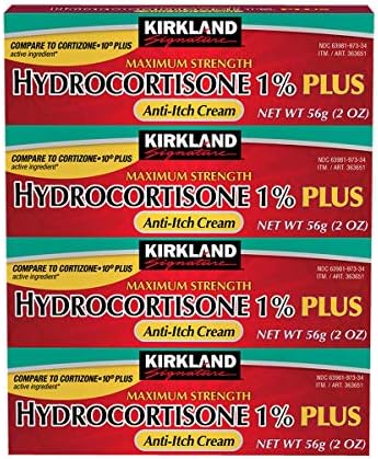 Crema Anti-Picazón Kirkland Signature con Hidrocortisona 1%, 8 Onzas (Paquete de 4) - imagen 1