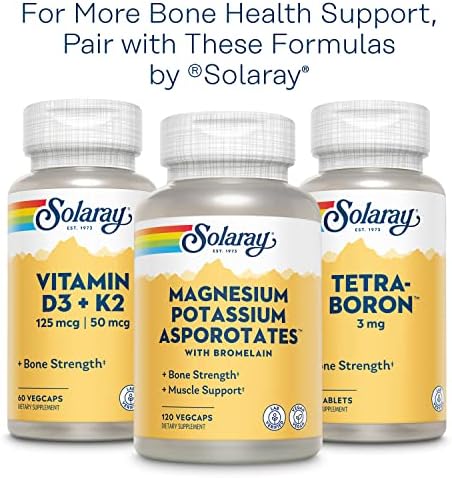 SOLARAY Citrato de Calcio y Magnesio 2:1 con Vitamina D-3, Soporte para Huesos, Músculos y Sistema Nervioso, Alta Absorción, 180 Cápsulas - imagen 8