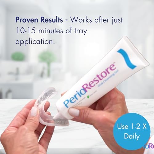 Gel Perio Restore® 3oz – Gel blanqueador y de cuidado bucal con 1.7% de peróxido de hidrógeno, sabor menta - imagen 4