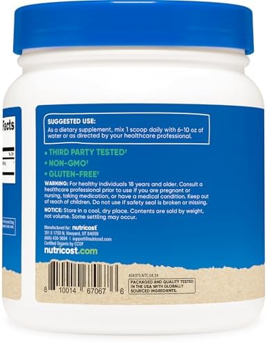 Nutricost Polvo de Raíz de Astrágalo Orgánico 1LB - Libre de Gluten, No Transgénico, Vegetariano - imagen 4