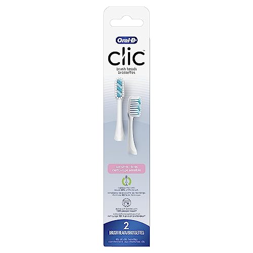 Cabezales de Repuesto Oral-B Clic para Cepillo de Dientes Sensitive Clean, Color Blanco, 2 Piezas (Paquete de 3) - imagen 2