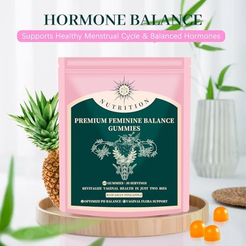 Gomitas Vital Source Feminine Balance, Sin Gluten, Veganas, Sabor Piña Hawaiian, 60 Unidades - imagen 5