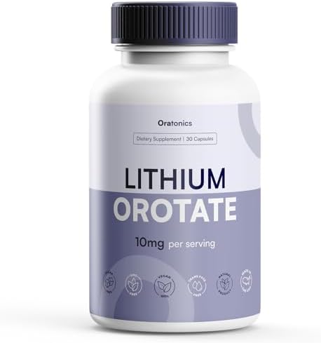 Oratonics Litio Orotato 10mg – Suplemento Mineral para el Equilibrio Diario y Claridad Cognitiva – Fórmula Vegana y Alta Absorción – 30 Cápsulas Sin - imagen 1
