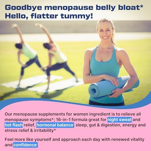 Suplementos de Menopausia para Mujeres en Gummy, 16 en 1 Probiótico, Cohosh Negro y Ashwagandha para Alivio de Menopausia, 60 Gummy Sin Azúcar - imagen 5