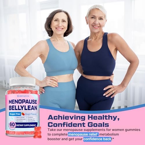 Suplementos de Menopausia para Mujeres en Gummy, 16 en 1 Probiótico, Cohosh Negro y Ashwagandha para Alivio de Menopausia, 60 Gummy Sin Azúcar - imagen 7