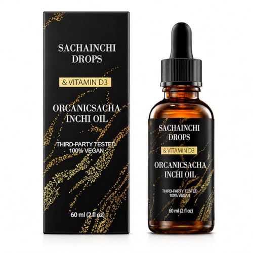 Aceite de Sacha Inchi Orgánico Athera – Con Vitamina D3 | Suplemento de Omega-3 de origen vegetal para el bienestar diario, 2 fl oz - imagen 1