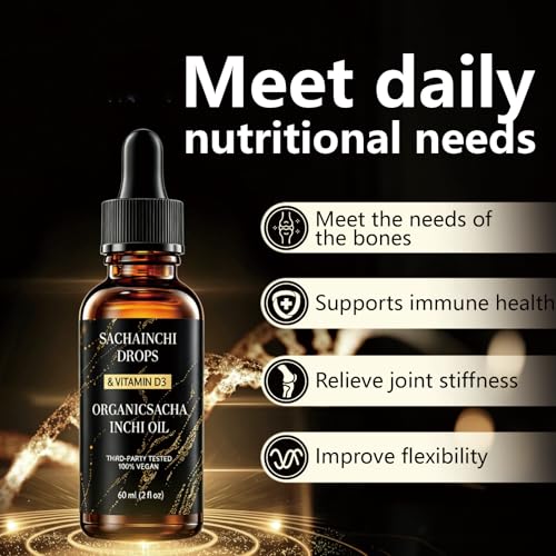 Aceite de Sacha Inchi Orgánico Athera – Con Vitamina D3 | Suplemento de Omega-3 de origen vegetal para el bienestar diario, 2 fl oz - imagen 3