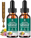 Gotas de Drenaje Linfático - Suplemento 11 en 1 para Inmunidad, Sistema Linfático y Detoxificación Hepática - Echinacea, Castaño de Indias, Diente de - imagen 1