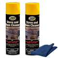 Limpiador para Estufas y Hornos Zep de 19 oz (2 Unidades) con Paño de Microfibra Azul ECBD030 - Paquete de 2, Removedor de Grasa Resistente para - imagen 1