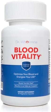 Suplemento de Hierro/Multivitamínico Dr. Wholeness Blood Vitality | Aumenta Ferritina y Energía | Alta Potencia, Sin Estreñimiento, 30 Cápsulas - imagen 1