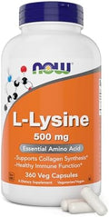 Now L-Lisina 500 mg, 360 Cápsulas Vegetarianas - imagen 1