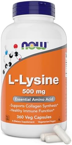 Now L-Lisina 500 mg, 360 Cápsulas Vegetarianas - imagen 1