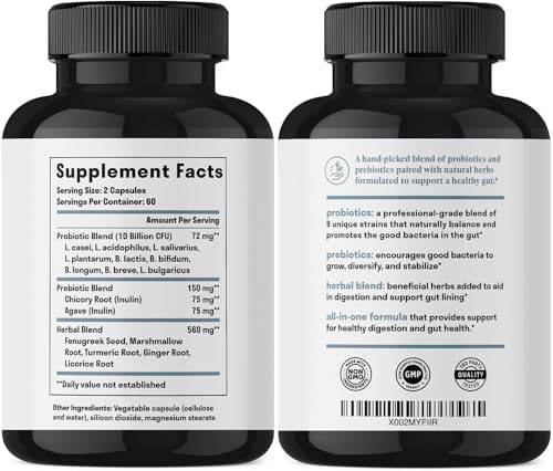 Nuven Naturals Suplemento Integral para la Salud Digestiva con Probióticos, Prebióticos, Hierbas Digestivas y Adaptógenos - Fórmula para Reparar el - imagen 8