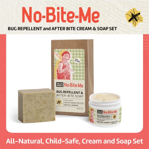 Set de Crema y Jabón Repelente Natural No-Bite-Me de SallyeAnder - Repelente de Insectos Sin DEET para Niños y Adultos - Loción con Aceites - imagen 2
