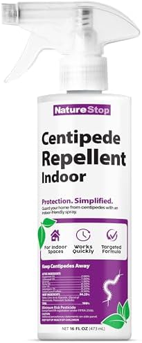 Spray Repelente de Cienpies NatureStop para Uso Interior, Deterrente para Sótanos y Baños, 16 oz (475 mL) - imagen 1