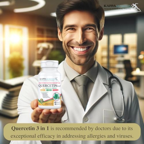 QUERCETIN PLUS, Quercetina 1,000mg, Bromelina 500mg y Vitamina C 1,000mg, (120 Cápsulas), 3 en 1 de Bioflavonoides, Apoya la Salud Inmunológica, - imagen 3