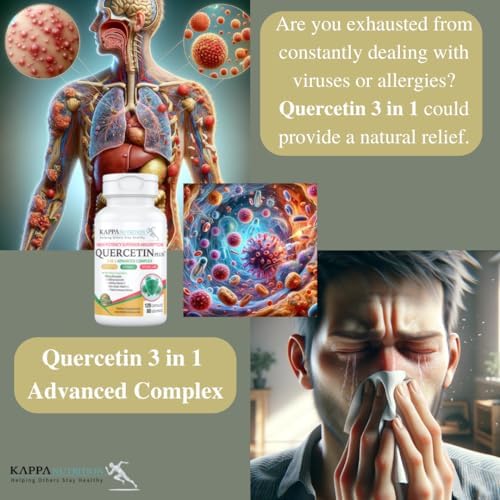 QUERCETIN PLUS, Quercetina 1,000mg, Bromelina 500mg y Vitamina C 1,000mg, (120 Cápsulas), 3 en 1 de Bioflavonoides, Apoya la Salud Inmunológica, - imagen 4