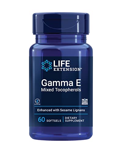 Suplemento de Vitamina E Life Extension Gamma E con Tocopheroles Mixtos, Antienvejecimiento, Enriquecido con Lignanos de Sésamo, 60 Gelatinas, Sin - imagen 2
