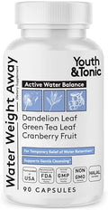 Píldoras Youth & Tonic para Retención de Líquidos – Diurético Natural para Alivio de Hinchazón y Balance de Líquidos, Apoyo para Piernas y Pies - imagen 1