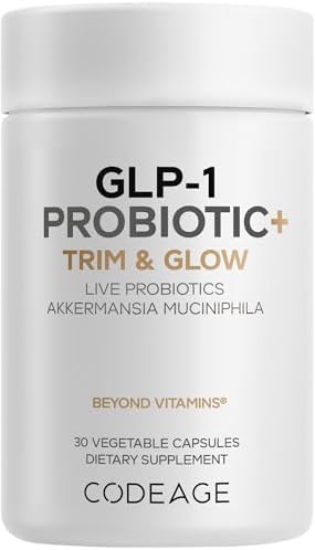 Codeage GLP-1 Probiotic+ - Probióticos Vivos Akkermansia, Clostridium, Bifidobacterium, Inulina de Achicoria, Suplemento de Prebióticos y - imagen 1