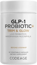 Codeage GLP-1 Probiotic+ - Probióticos Vivos Akkermansia, Clostridium, Bifidobacterium, Inulina de Achicoria, Suplemento de Prebióticos y - imagen 1