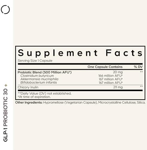 Codeage GLP-1 Probiotic+ - Probióticos Vivos Akkermansia, Clostridium, Bifidobacterium, Inulina de Achicoria, Suplemento de Prebióticos y - imagen 2