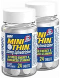Mini Thin DBI Distribución - Ephedrizine de 25mg, 24 cápsulas por botella - Paquete de 2 - imagen 1