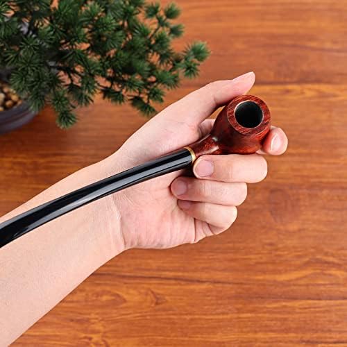 Pipa de Tabaco Joyoldelf de Madera de Rosa, Exquisita Pipa Churchwarden Hecha a Mano - Set Completo para Principiantes - imagen 3