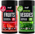 Suplemento de Frutas y Verduras - Suplemento Alto en Fibra para Inmunidad, Digestión y Energía - Super Rojos y Super Verdes con Raíz de Malvavisco - - imagen 1