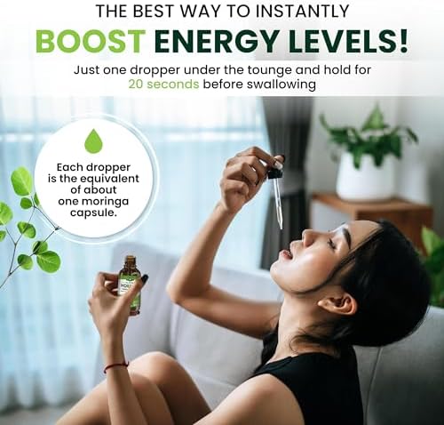 Extracto Líquido de Hoja de Moringa PURA VIDA - Certificado Orgánico USDA - Alta Pureza, Bioavailable y Absorción Rápida - Extracto de Hojas de - imagen 4