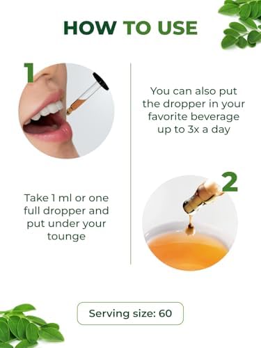 Extracto Líquido de Hoja de Moringa PURA VIDA - Certificado Orgánico USDA - Alta Pureza, Bioavailable y Absorción Rápida - Extracto de Hojas de - imagen 8