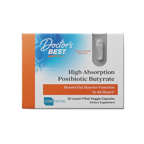 Suplemento de Salud Digestiva Doctor's Best - Butirato Postbiótico de Alta Absorción 300 mg (Tributirina 90%) - 30 Cápsulas Veganas y Sin Gluten - imagen 5