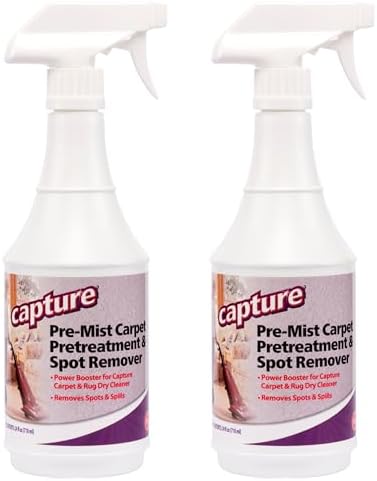 Capture Pre-Mist Liberador de Suelos para Limpiador de Alfombras - Pre Spray para Limpieza de Alfombras - Elimina Manchas Difíciles de Jugo, Café y - imagen 1