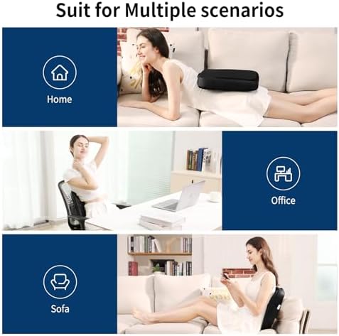 Masajeador de Espalda MASGRE Shiatsu con Calor, Masaje 4D de Amasado, Masaje Eléctrico para Alivio del Dolor, Masajeador Lumbar, Regalos para Mamá, - imagen 6