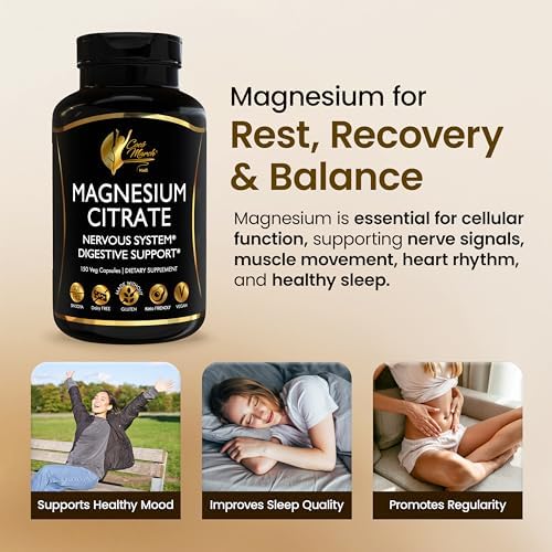 Cocó March N.M.D Citrato de Magnesio 500mg por Porción, Libre de Gluten, Apoya Sueño, Digestión, Función Muscular y Relajación, 150 Cápsulas - imagen 7