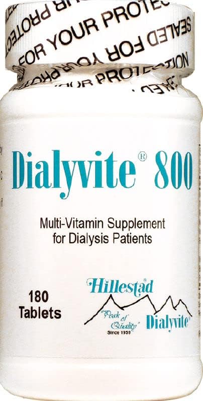 Dialyvite 800 Suplemento Multivitamínico para Pacientes en Diálisis, 180 Tabletas - imagen 1